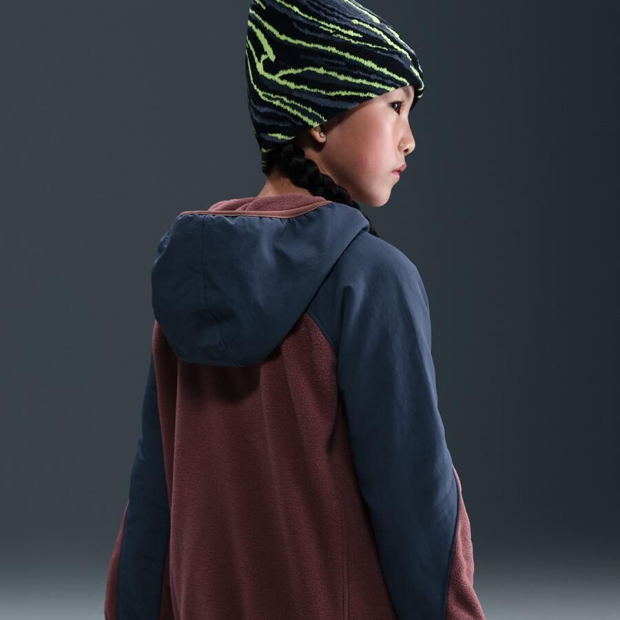 Nike ACG 'Wolf Tree' Polartec hoodie met rits over de hele lengte voor kids Bruin - Foto 3