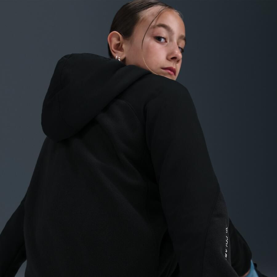 Nike ACG 'Wolf Tree' Polartec hoodie met rits over de hele lengte voor kids Zwart - Foto 3