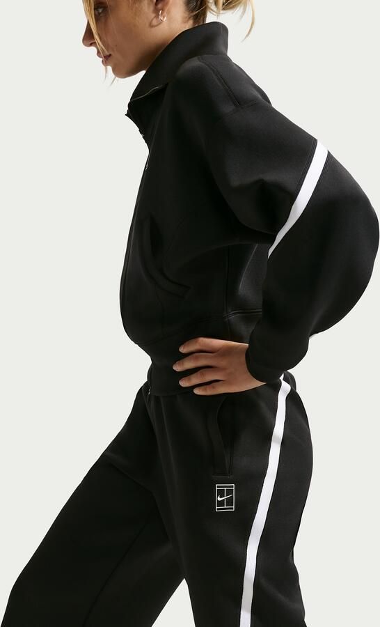 Nike Advantage Dri-FIT tennisbroek met halfhoge taille voor dames Zwart - Foto 2