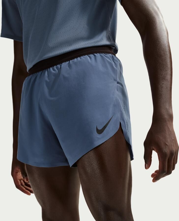 Nike AeroSwift Dri-FIT ADV hardloopshorts met binnenbroek voor heren (10 cm) Blauw - Foto 3