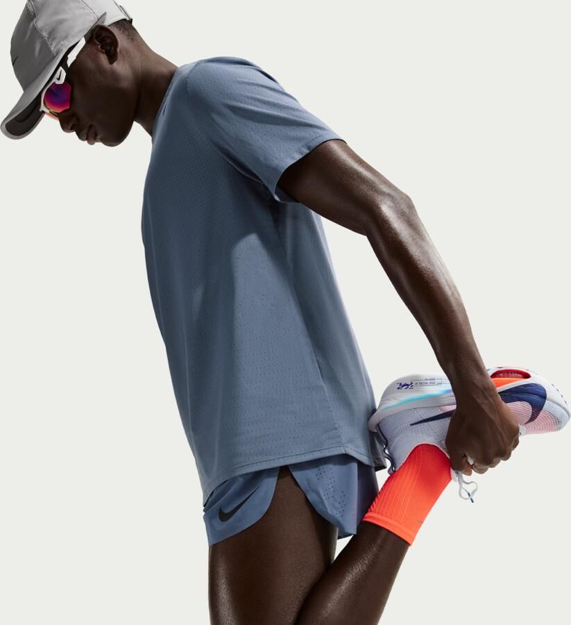 Nike AeroSwift Dri-FIT ADV hardloopshorts met binnenbroek voor heren (10 cm) Blauw - Foto 2