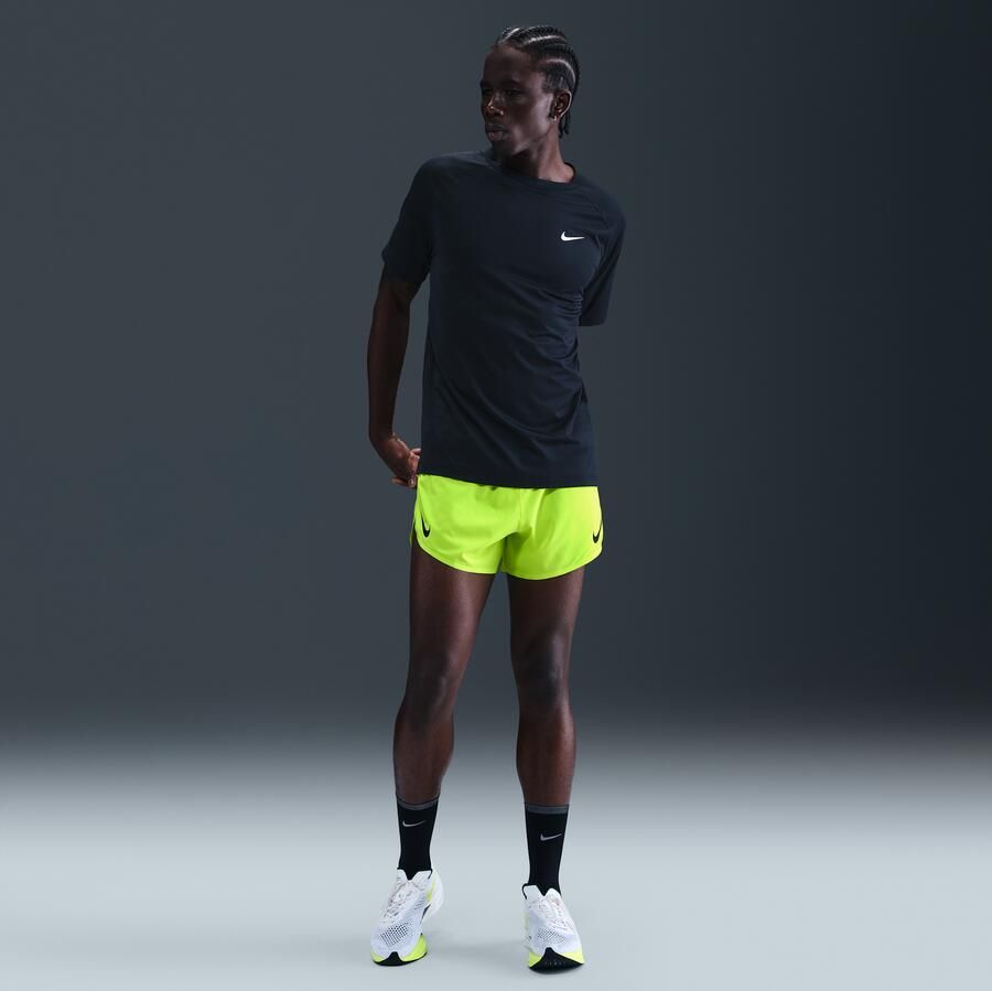 Nike AeroSwift Dri-FIT ADV hardloopshorts met binnenbroek voor heren (10 cm) Geel - Foto 3