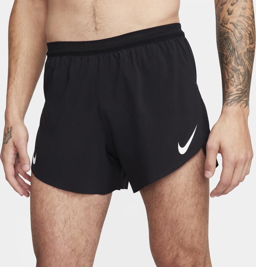 Nike AeroSwift Dri-FIT ADV hardloopshorts met binnenbroek voor heren (10 cm) Zwart - Foto 4