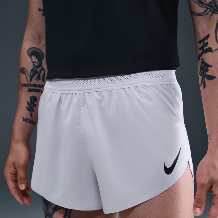 Nike AeroSwift Dri-FIT ADV hardloopshorts met binnenbroek voor heren (5 cm) Grijs