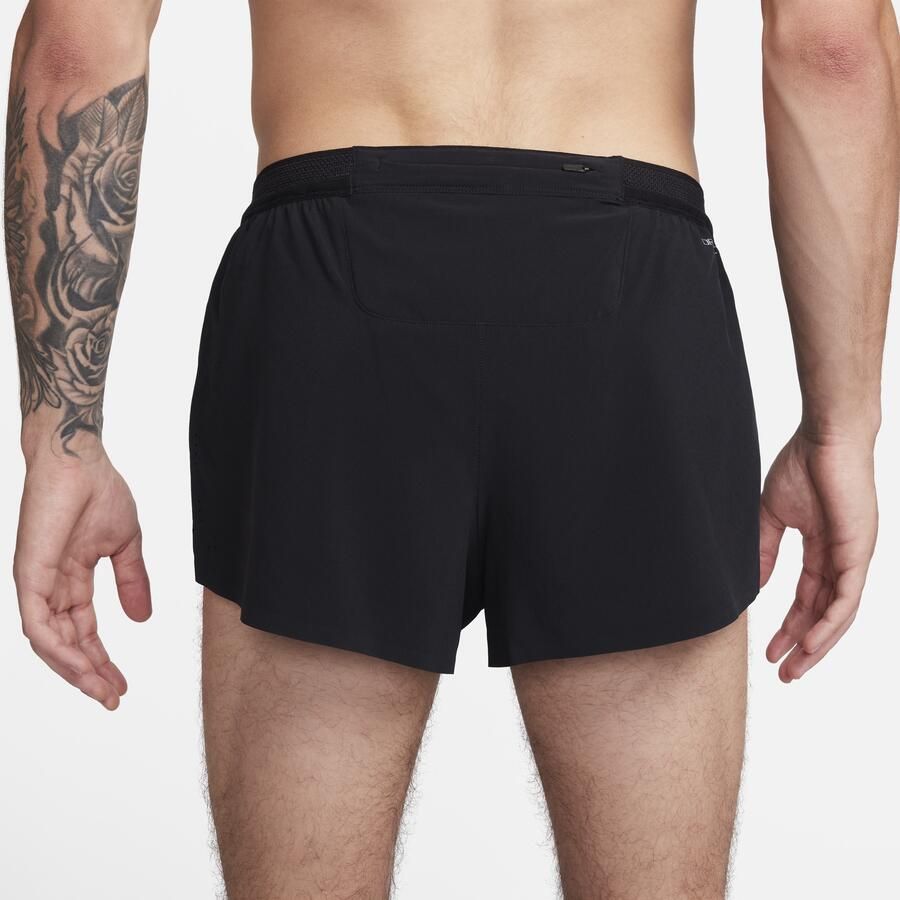 Nike AeroSwift Dri-FIT ADV hardloopshorts met binnenbroek voor heren (5 cm) Zwart