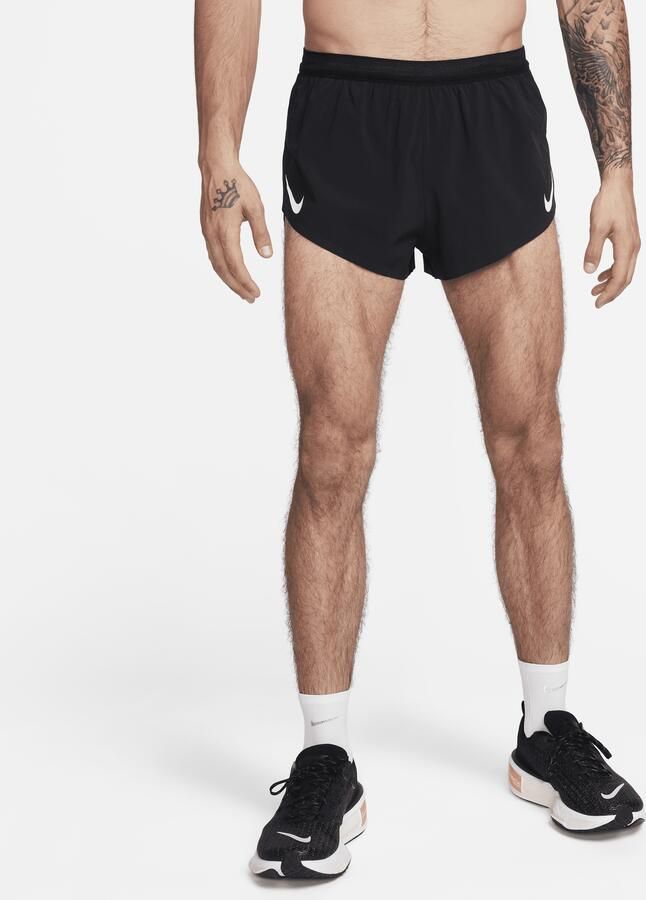 Nike AeroSwift Dri-FIT ADV hardloopshorts met binnenbroek voor heren (5 cm) Zwart - Foto 3