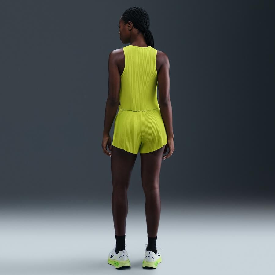 Nike AeroSwift Dri-FIT ADV hardloopshorts met halfhoge taille en binnenbroekje voor dames (8 cm) Groen - Foto 3