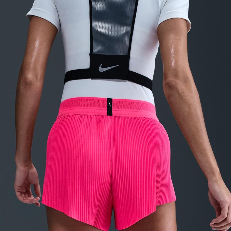 Nike AeroSwift Dri-FIT ADV hardloopshorts met halfhoge taille en binnenbroekje voor dames (8 cm) Roze - Foto 2