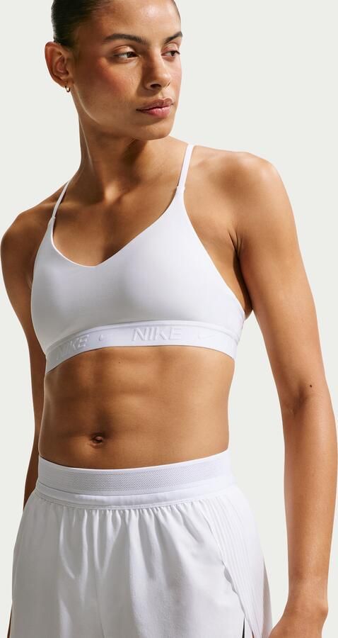 Nike AeroSwift Dri-FIT ADV hardloopshorts met halfhoge taille en binnenbroekje voor dames (8 cm) Wit - Foto 4