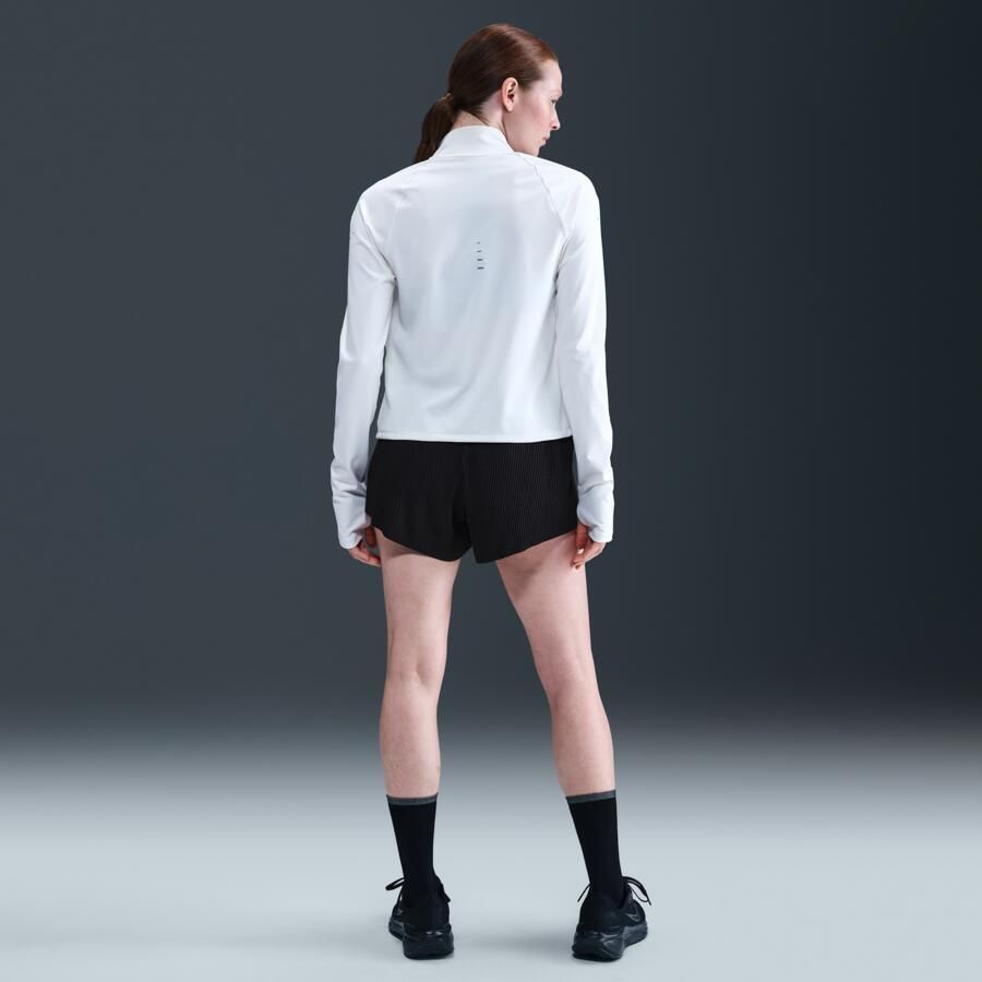 Nike AeroSwift Dri-FIT ADV hardloopshorts met halfhoge taille en binnenbroekje voor dames (8 cm) Zwart - Foto 3