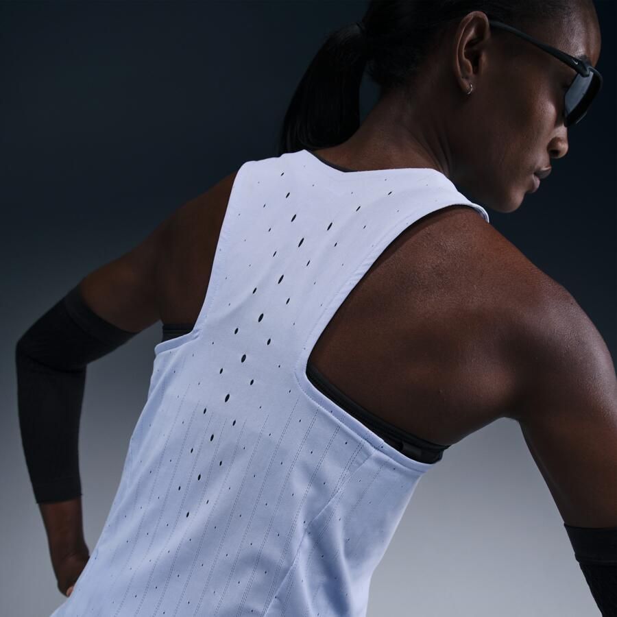 Nike AeroSwift Dri-FIT ADV hardloopsinglet voor dames Grijs