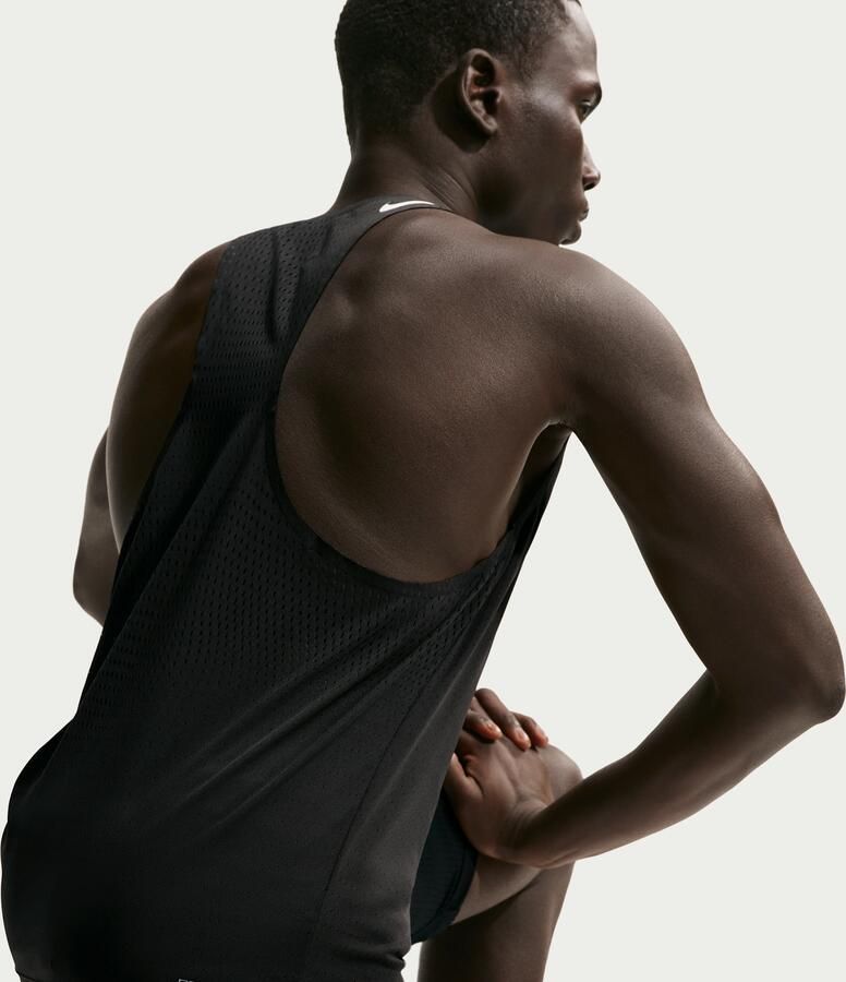 Nike AeroSwift Dri-FIT ADV hardloopsinglet voor heren Zwart - Foto 4