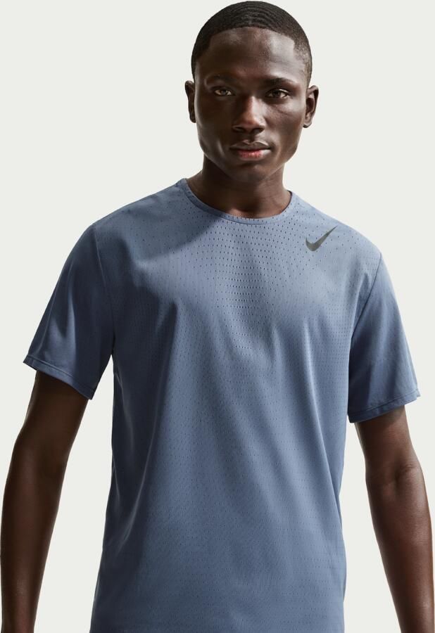 Nike AeroSwift Dri-FIT ADV hardlooptop met korte mouwen voor heren Blauw - Foto 4