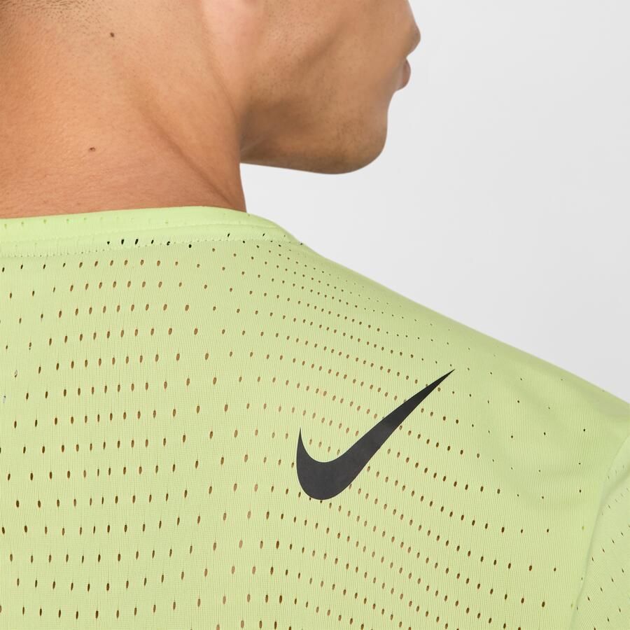 Nike AeroSwift Dri-FIT ADV hardlooptop met korte mouwen voor heren Geel - Foto 3