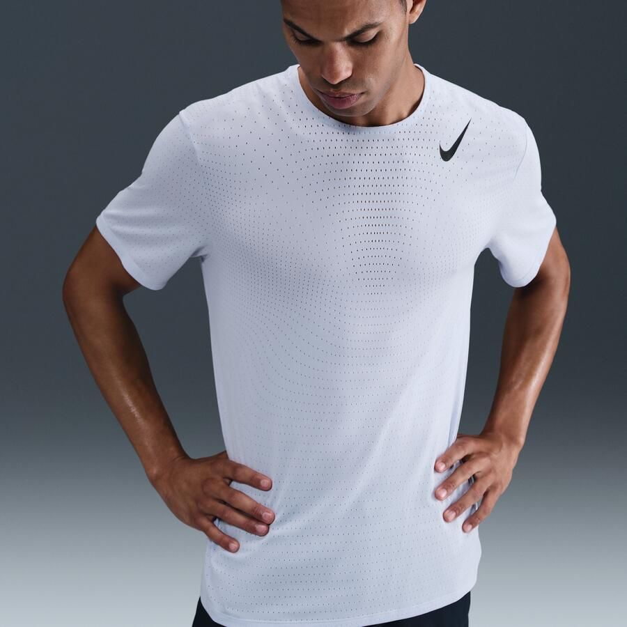 Nike AeroSwift Dri-FIT ADV hardlooptop met korte mouwen voor heren Grijs - Foto 4