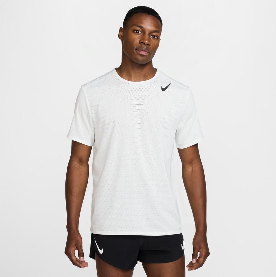 Nike AeroSwift Dri-FIT ADV hardlooptop met korte mouwen voor heren Wit - Foto 4