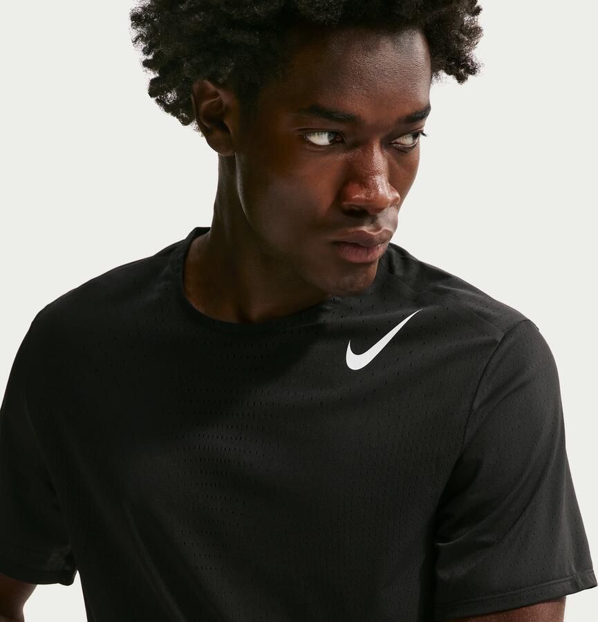 Nike AeroSwift Dri-FIT ADV hardlooptop met korte mouwen voor heren Zwart - Foto 3