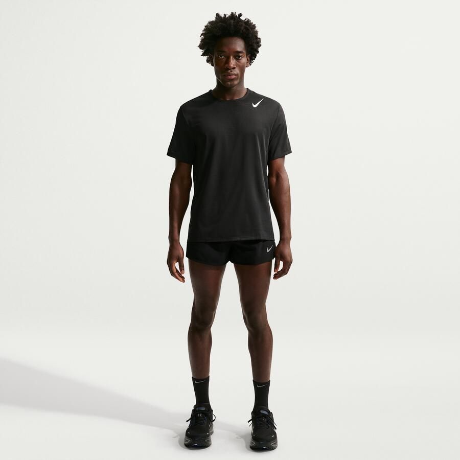 Nike AeroSwift Dri-FIT ADV hardlooptop met korte mouwen voor heren Zwart - Foto 2