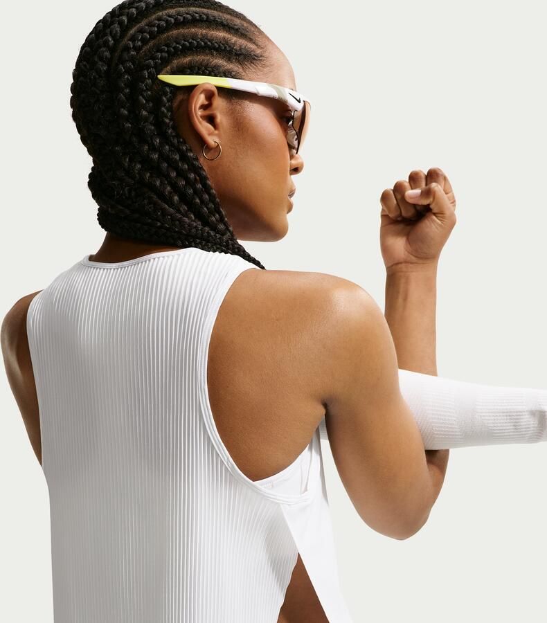 Nike AeroSwift Dri-FIT ADV korte hardlooptanktop voor dames Wit - Foto 7