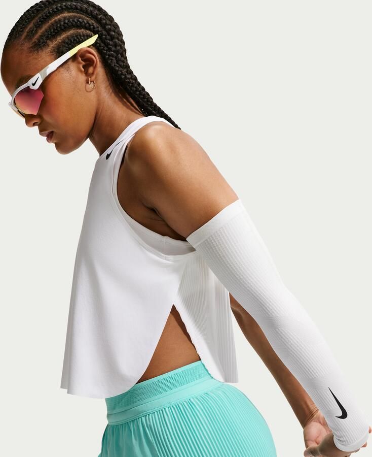 Nike AeroSwift Dri-FIT ADV korte hardlooptanktop voor dames Wit - Foto 8