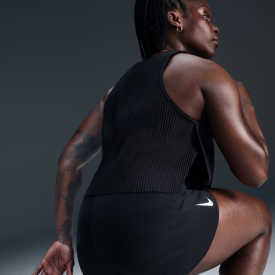 Nike AeroSwift Dri-FIT ADV korte hardlooptanktop voor dames Zwart - Foto 6
