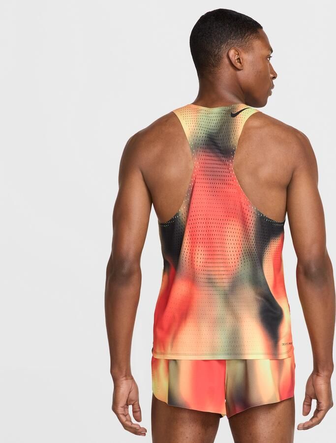 Nike AeroSwift Elite Entry Dri-FIT ADV hardlooptanktop voor heren Geel - Foto 4