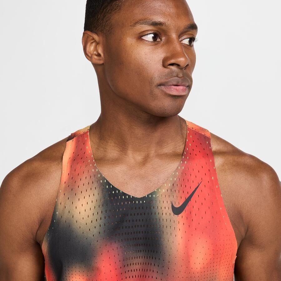 Nike AeroSwift Elite Entry Dri-FIT ADV hardlooptanktop voor heren Geel