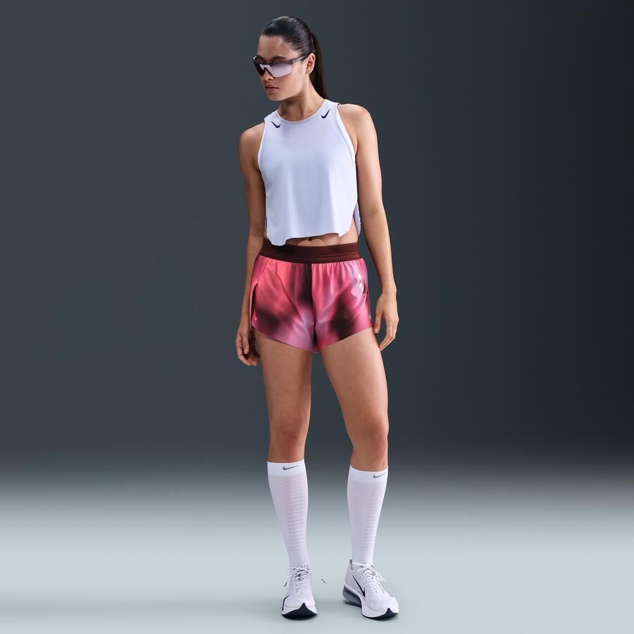 Nike AeroSwift 'Faith Kipyegon' Dri-FIT ADV hardloopshorts met halfhoge taille en binnenbroekje voor dames (8 cm) Paars - Foto 4