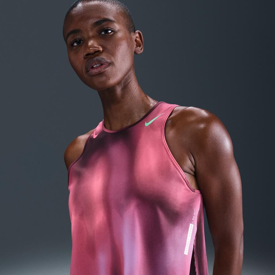 Nike AeroSwift 'Faith Kipyegon' Dri-FIT ADV korte hardlooptanktop voor dames Paars - Foto 4
