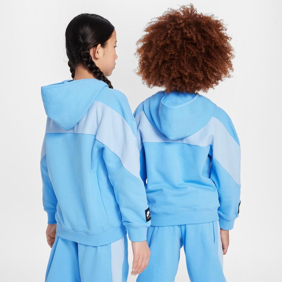 Nike Air Fleecehoodie voor kids Blauw - Foto 4