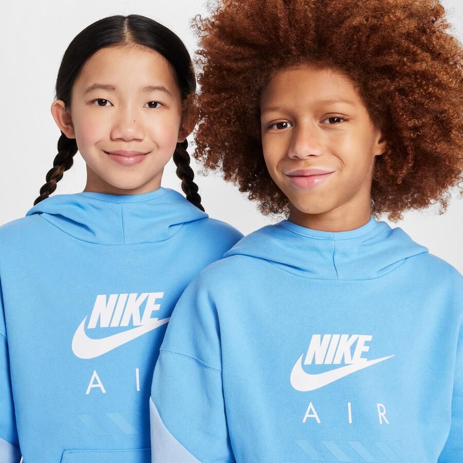 Nike Air Fleecehoodie voor kids Blauw