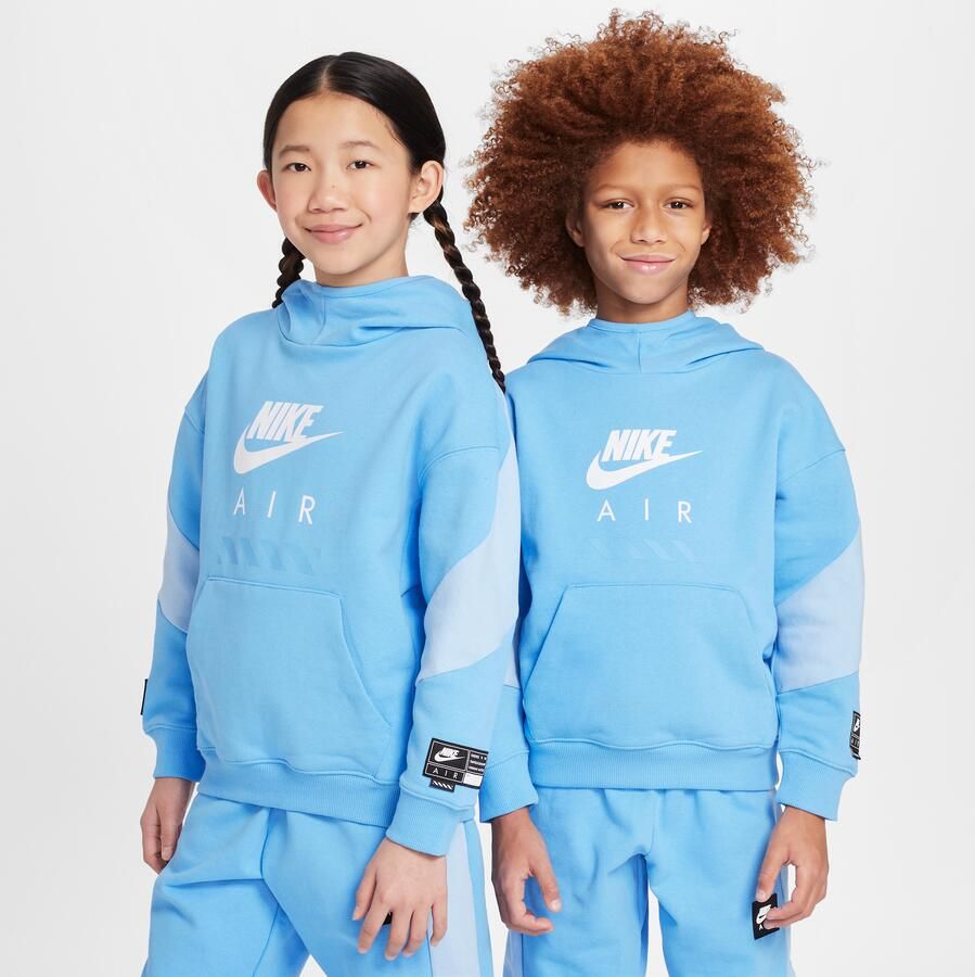 Nike Air Fleecehoodie voor kids Blauw - Foto 3