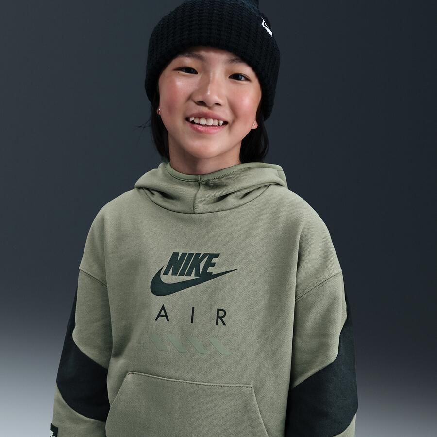 Nike Air Fleecehoodie voor kids Groen