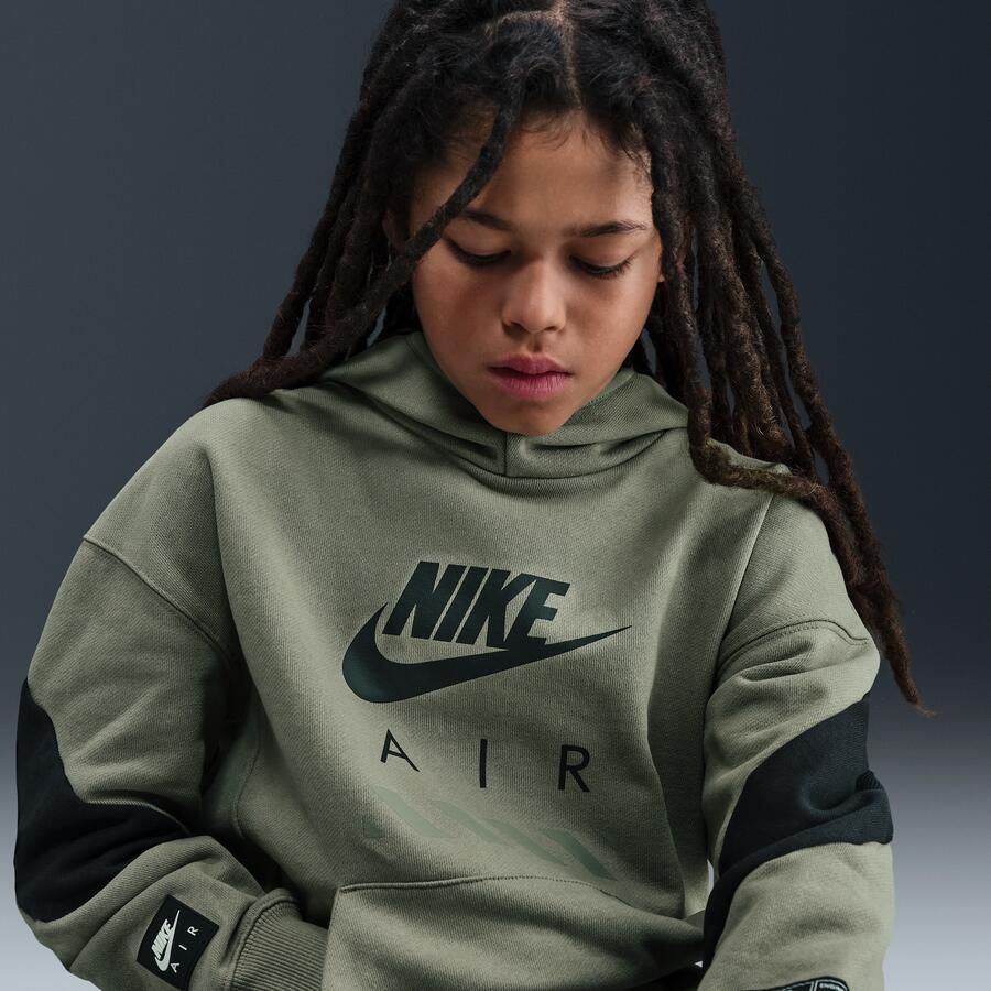Nike Air Fleecehoodie voor kids Groen - Foto 2