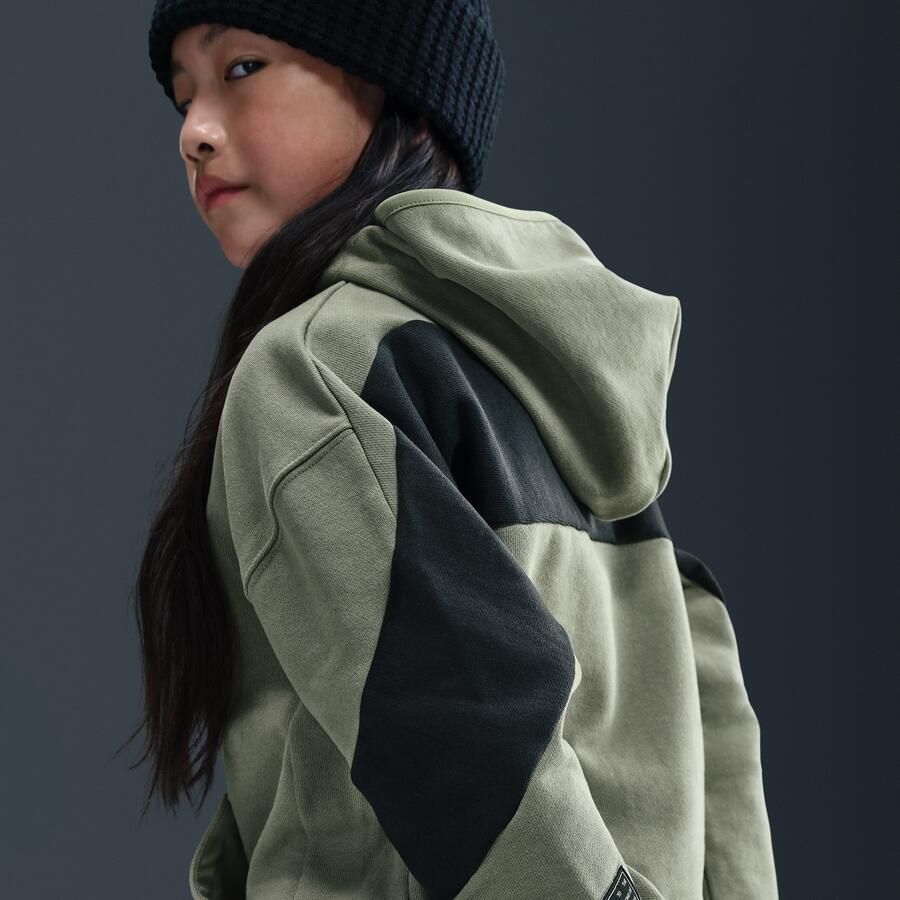 Nike Air Fleecehoodie voor kids Groen - Foto 3