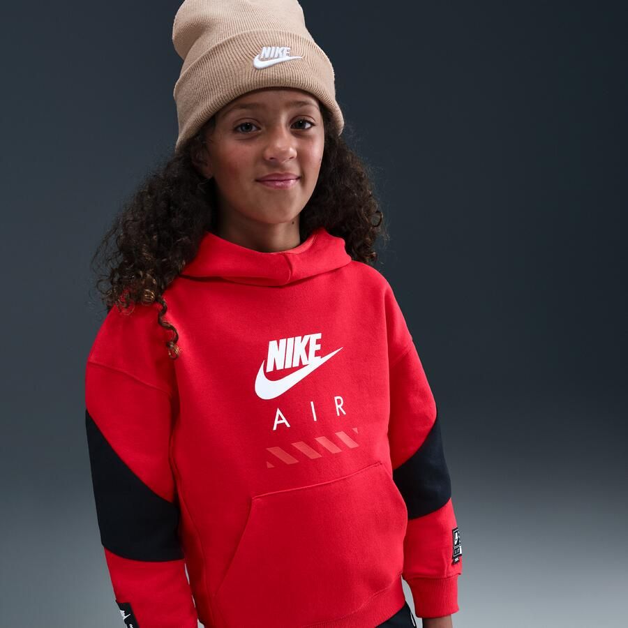 Nike Air Fleecehoodie voor kids Rood