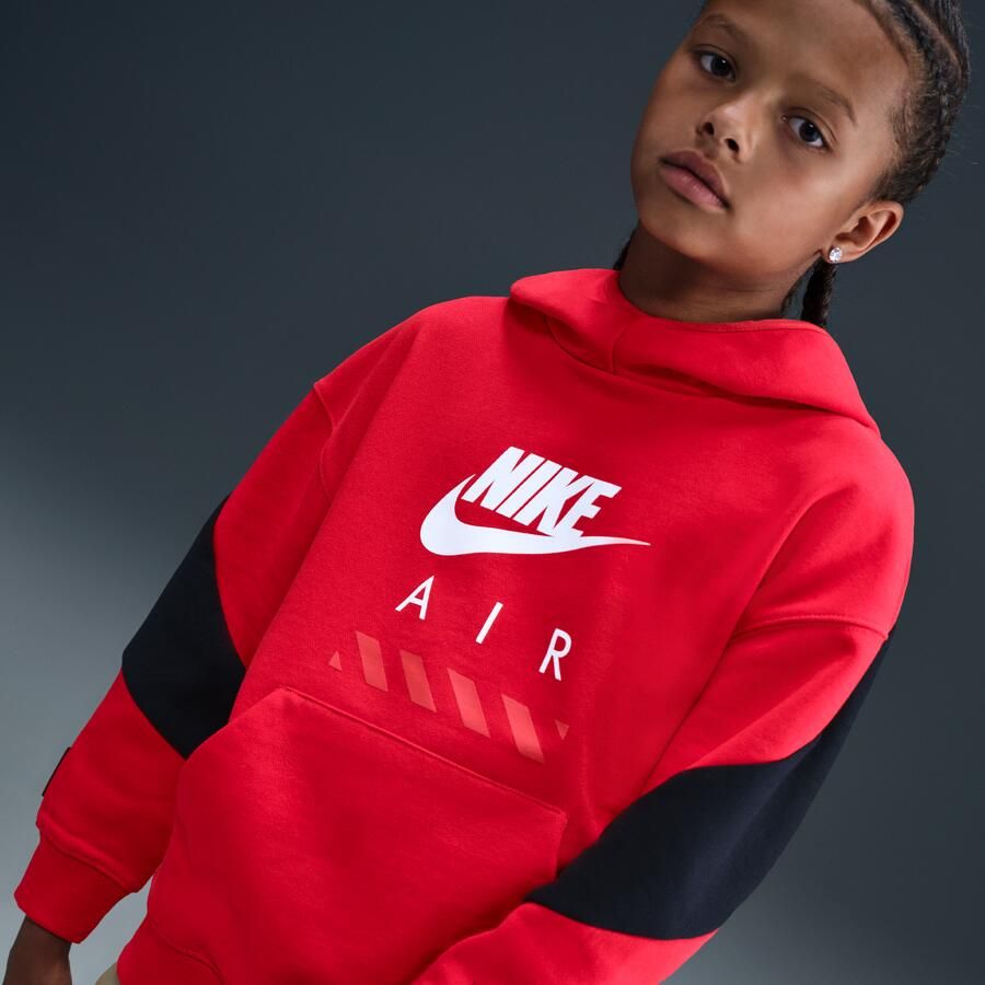 Nike Air Fleecehoodie voor kids Rood - Foto 2