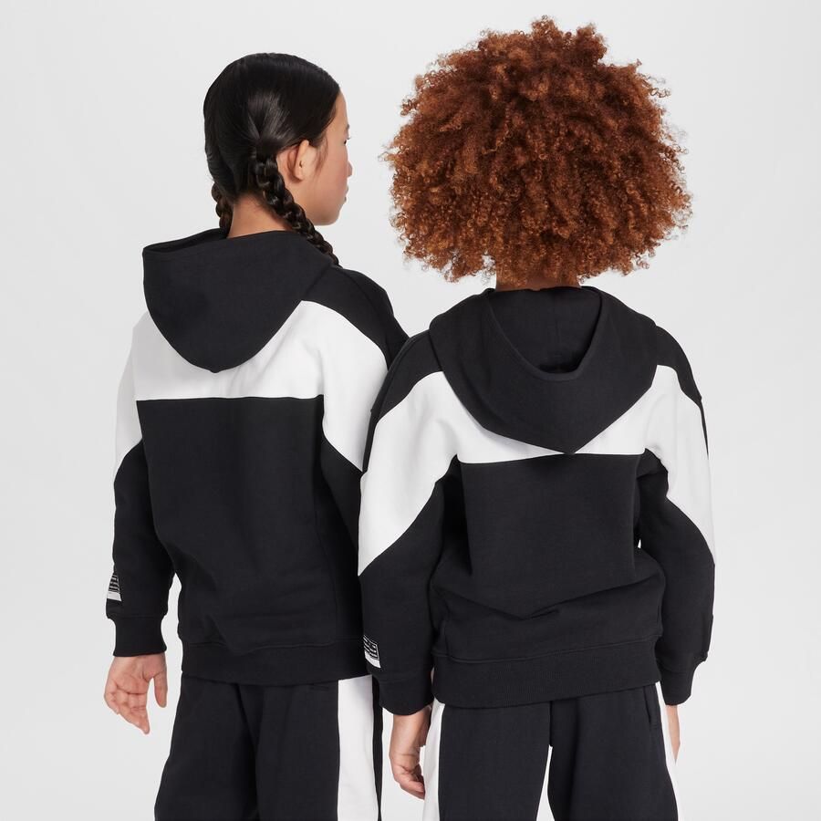 Nike Air Fleecehoodie voor kids Zwart - Foto 4