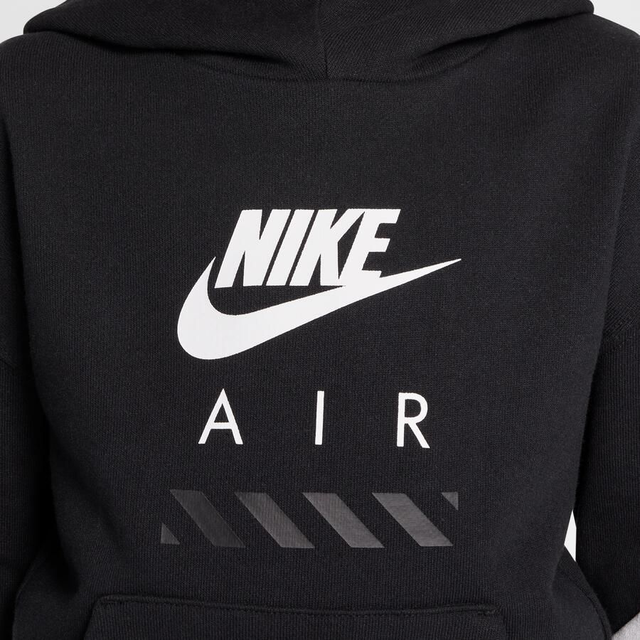 Nike Air Fleecehoodie voor kids Zwart - Foto 2