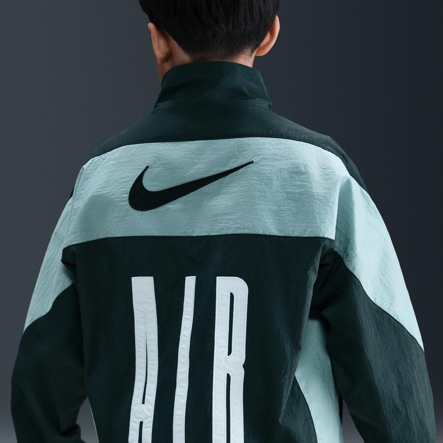 Nike Air geweven trainingsjack voor kids Groen