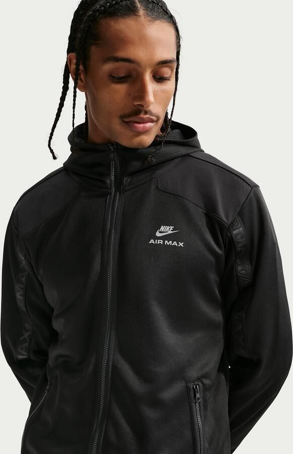 Nike Air Max Hoodie met rits voor heren Zwart - Foto 4