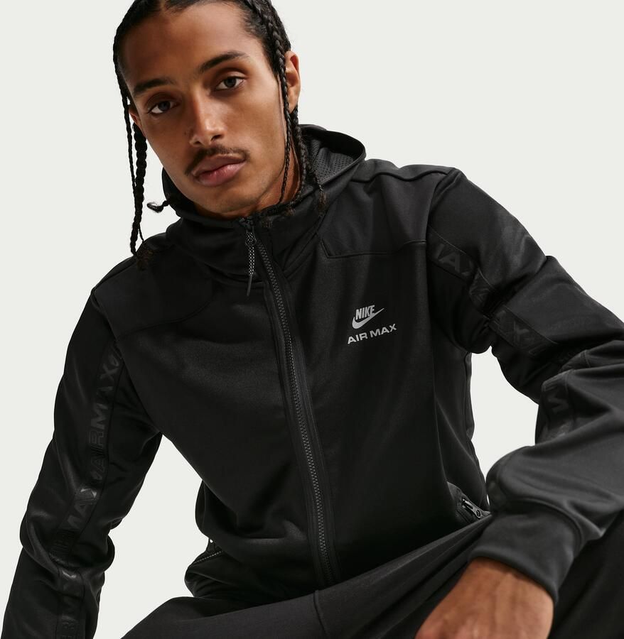 Nike Air Max Hoodie met rits voor heren Zwart - Foto 2