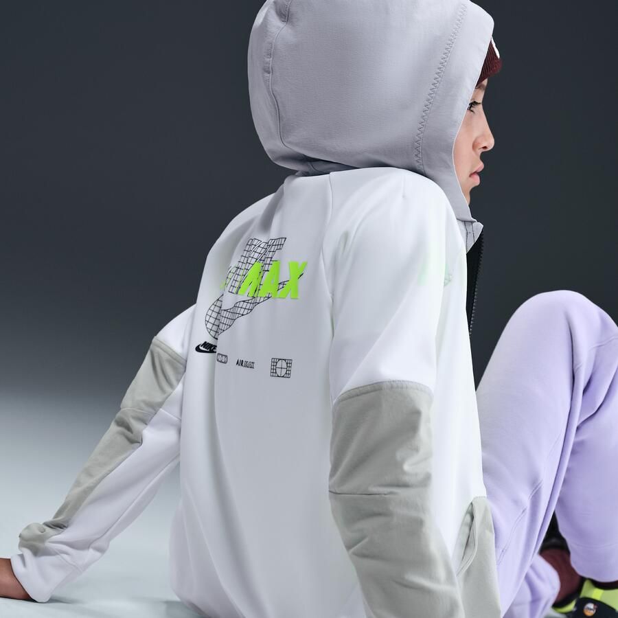 Nike Air Max Hoodie met rits voor jongens Wit - Foto 2