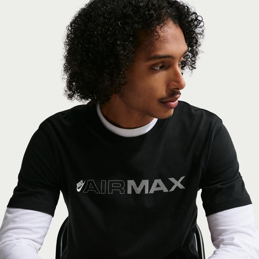 Nike Air Max T-shirt voor heren Zwart - Foto 2