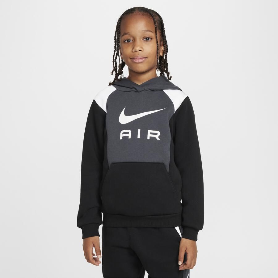 Nike Air set met fleecetrui en broek voor kleuters Zwart
