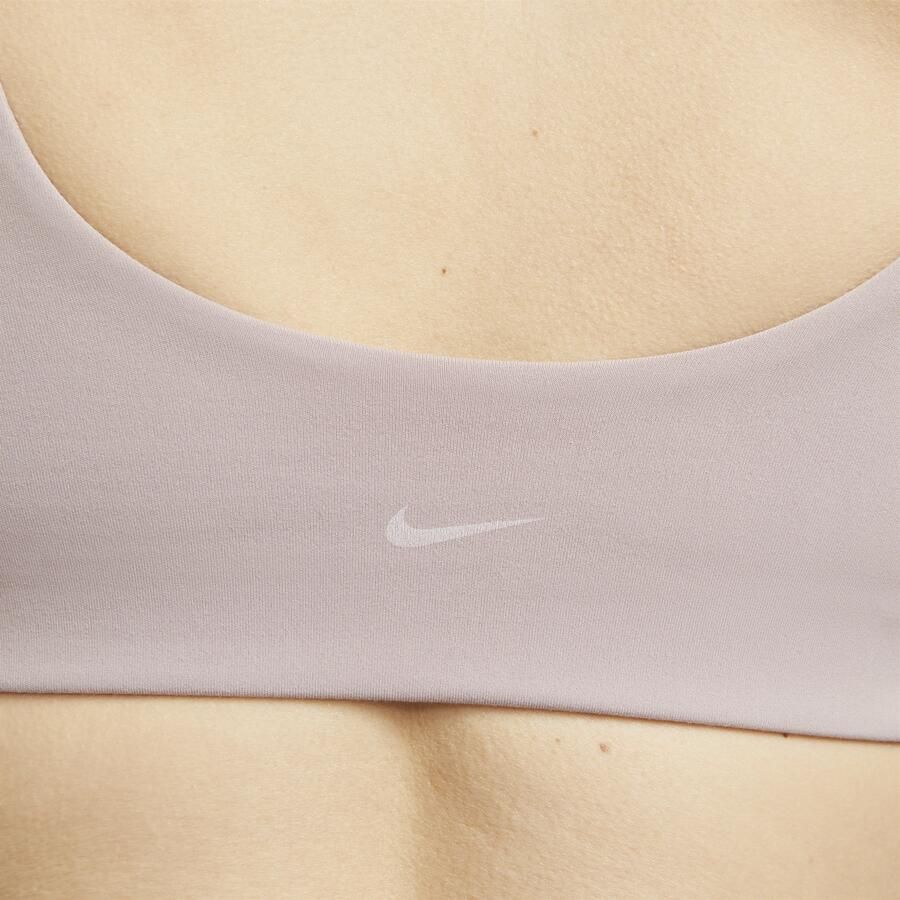 Nike Alate All U Licht gevoerde sport-bh met U-vormige hals en lichte ondersteuning Bruin - Foto 3