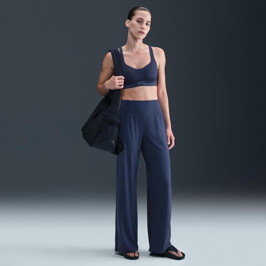 Nike Alate High Support padded aanpasbare sport-bh Blauw - Foto 3