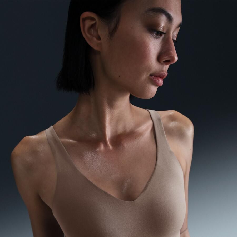 Nike Alate Medium Support lange padded sport-bh met medium ondersteuning Bruin - Foto 3