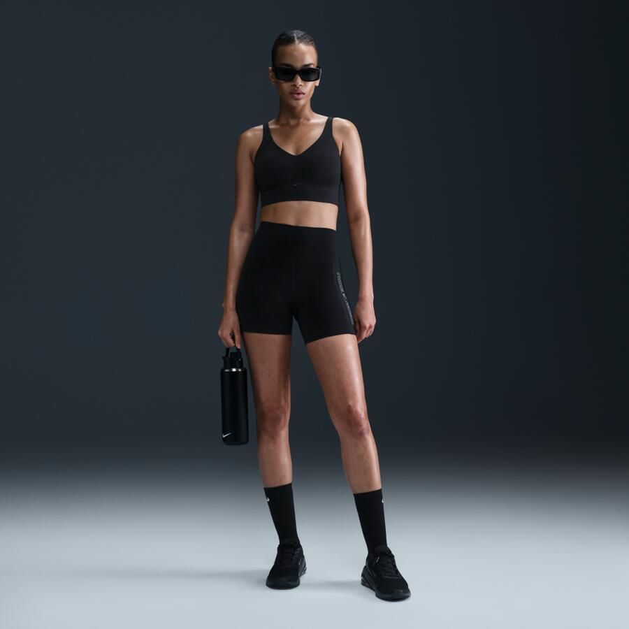 Nike Alate Medium Support lange padded sport-bh met medium ondersteuning Zwart - Foto 2