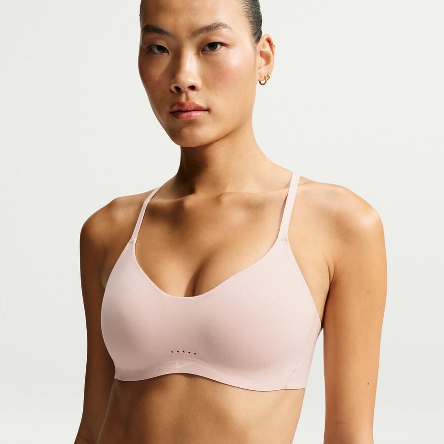 Nike Alate Minimalist aanpasbare padded sport-bh met lichte ondersteuning Bruin